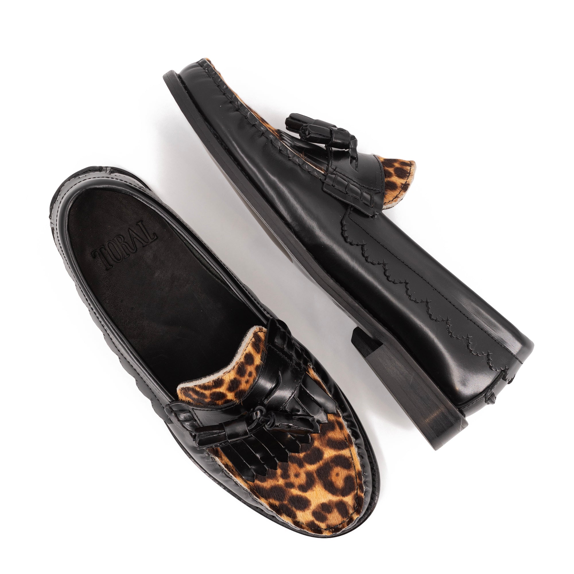 LEOPARD LEATHER LOAFER