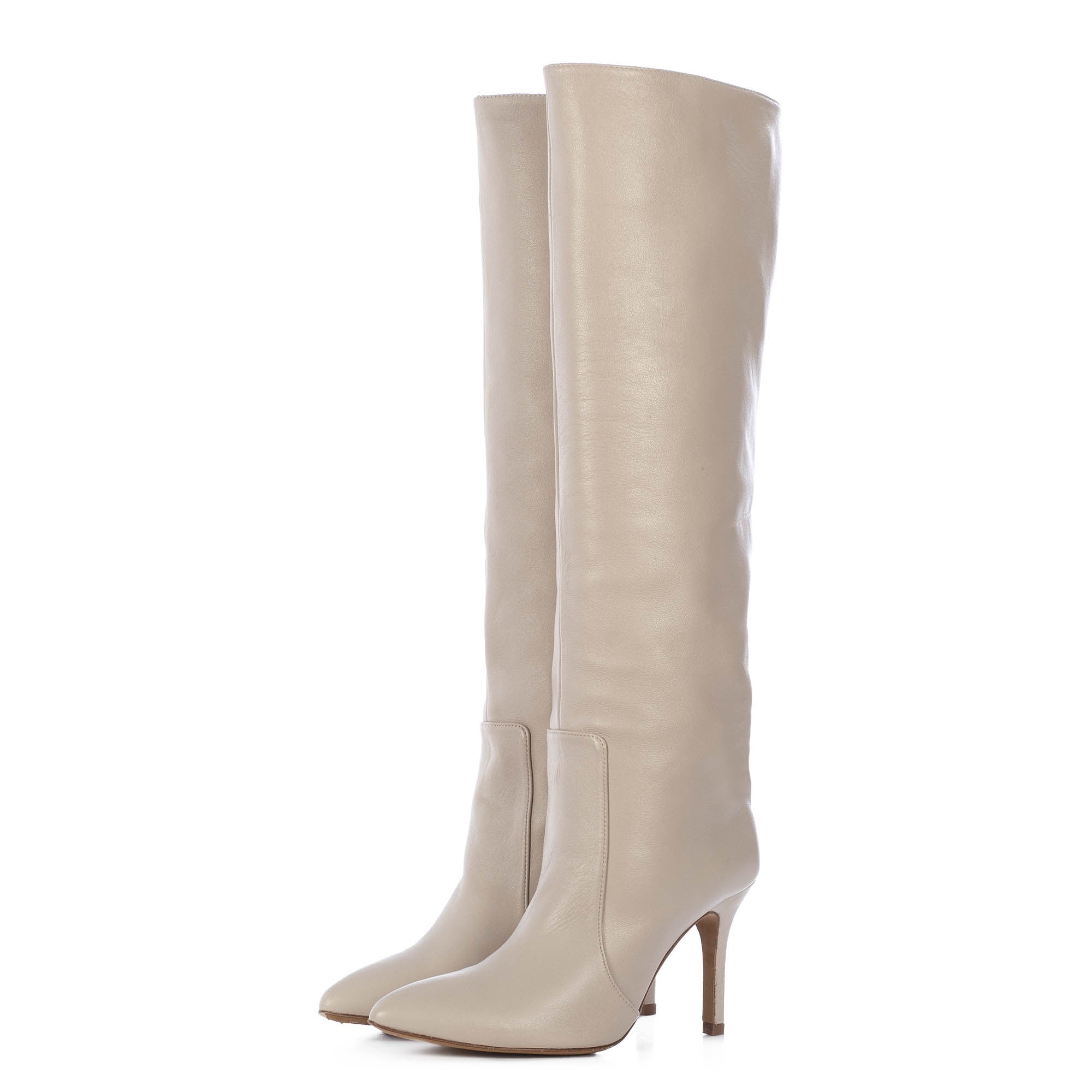 TORAL CREAM LEATHER TALL BOOTS (6942872240268)