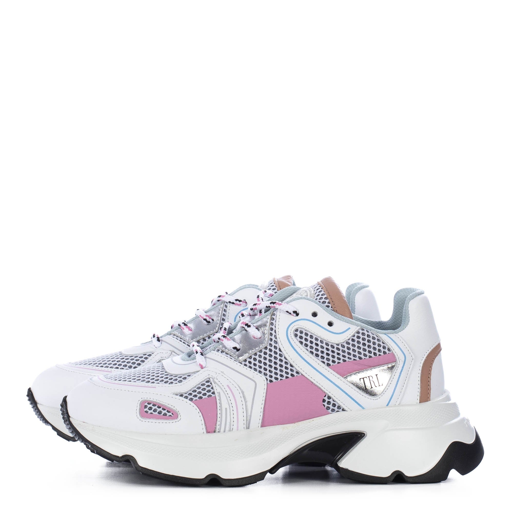 TORAL RUNNER 9 WHITE AND PINK SNEAKERS (6942835966092)
