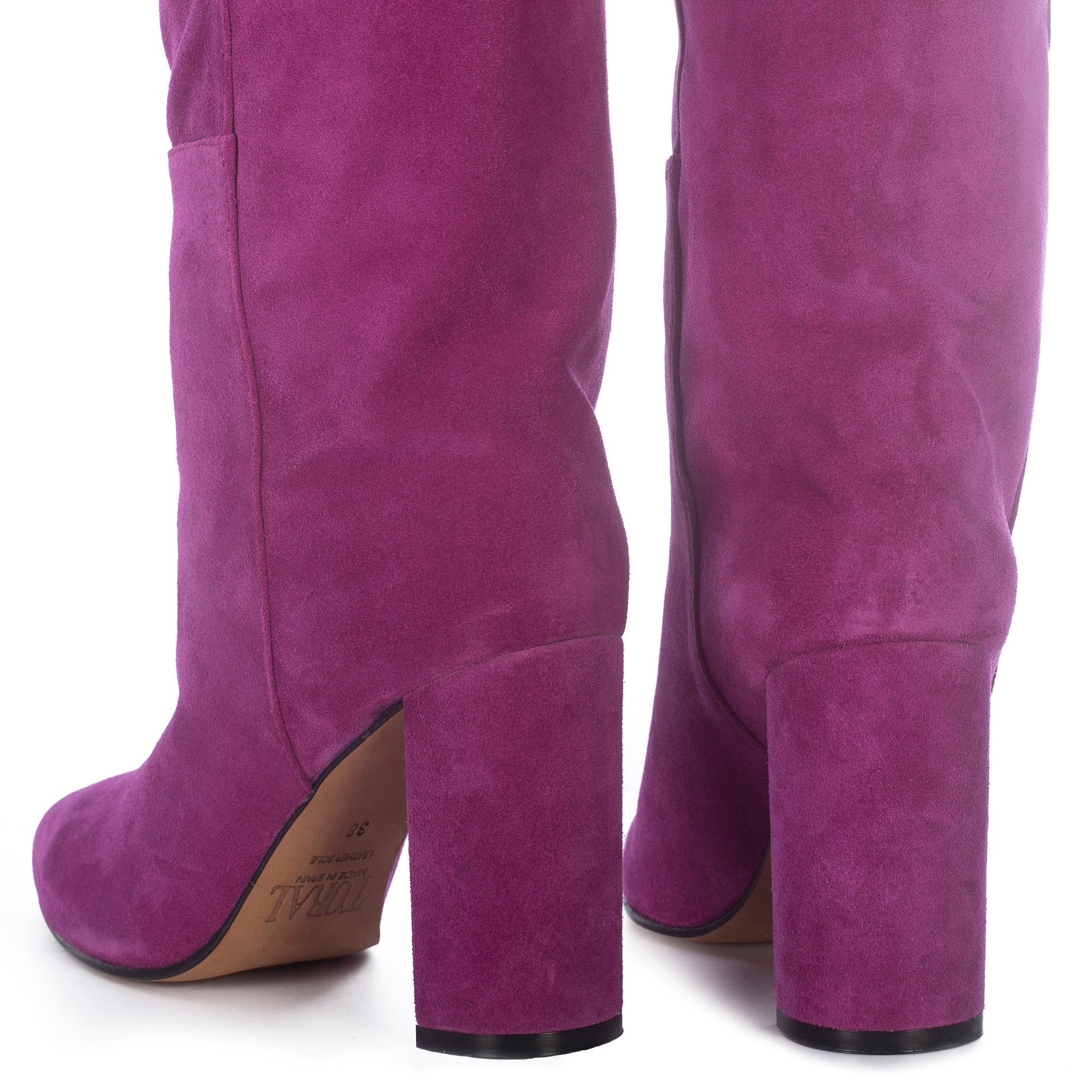 VIOLETTO SUEDE TALL BOOTS