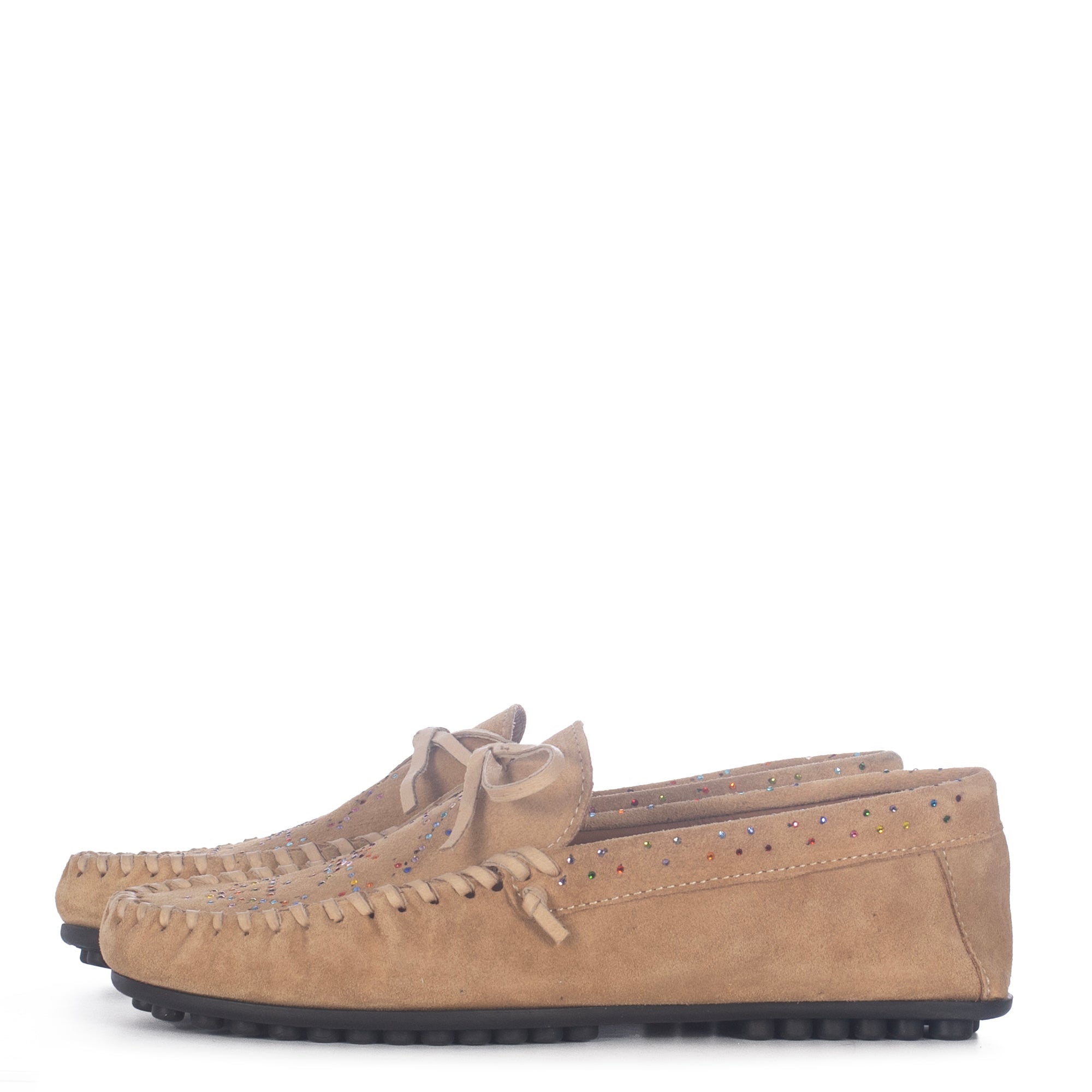 QUECHUA SAND LOAFERS MULTICOLORED STRASS