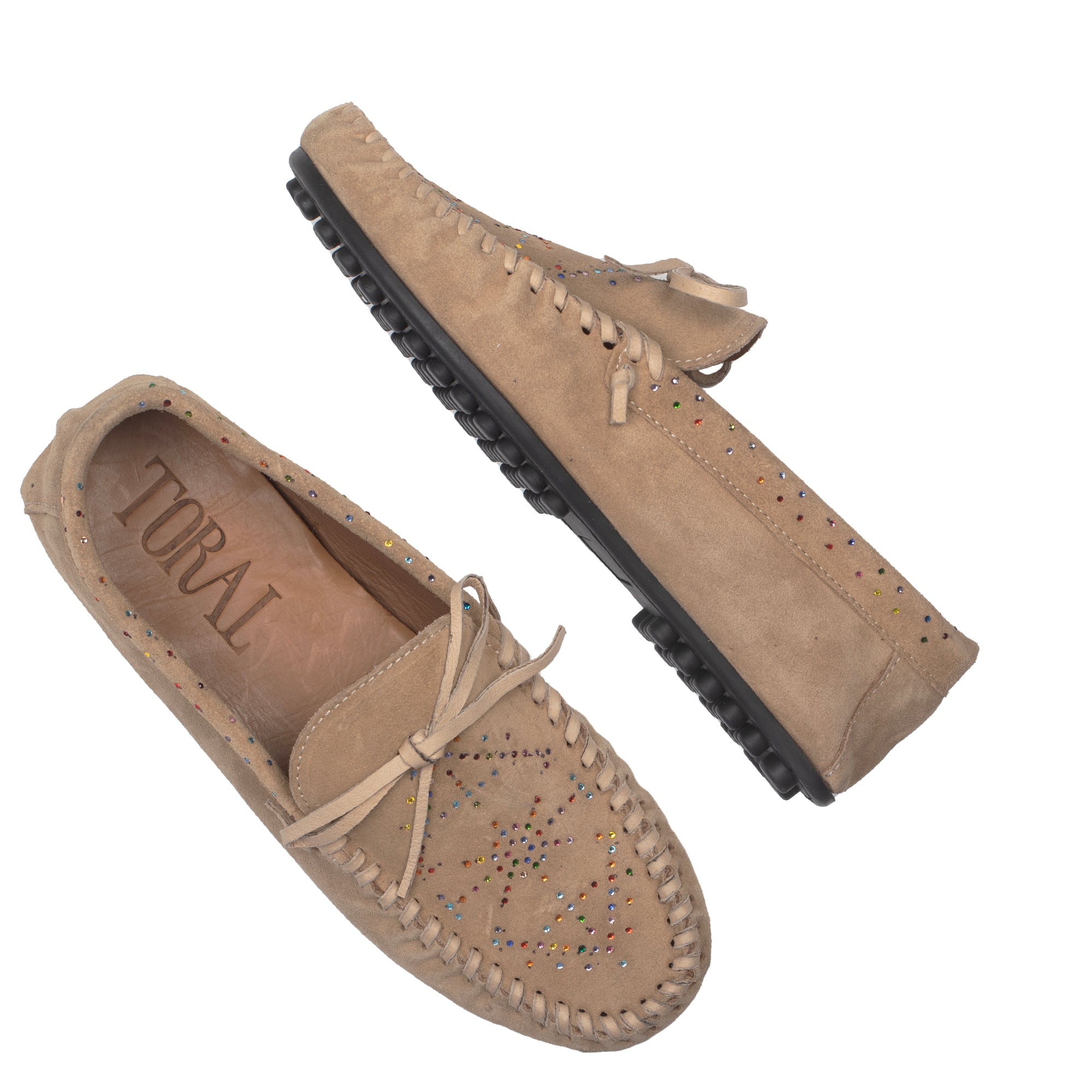QUECHUA SAND LOAFERS MULTICOLORED STRASS